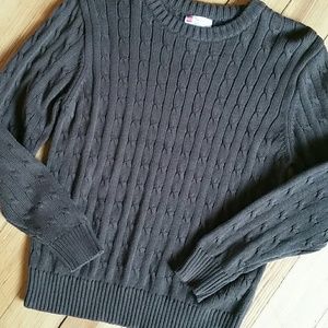 Boys Cable Knit Crew Neck Sweater